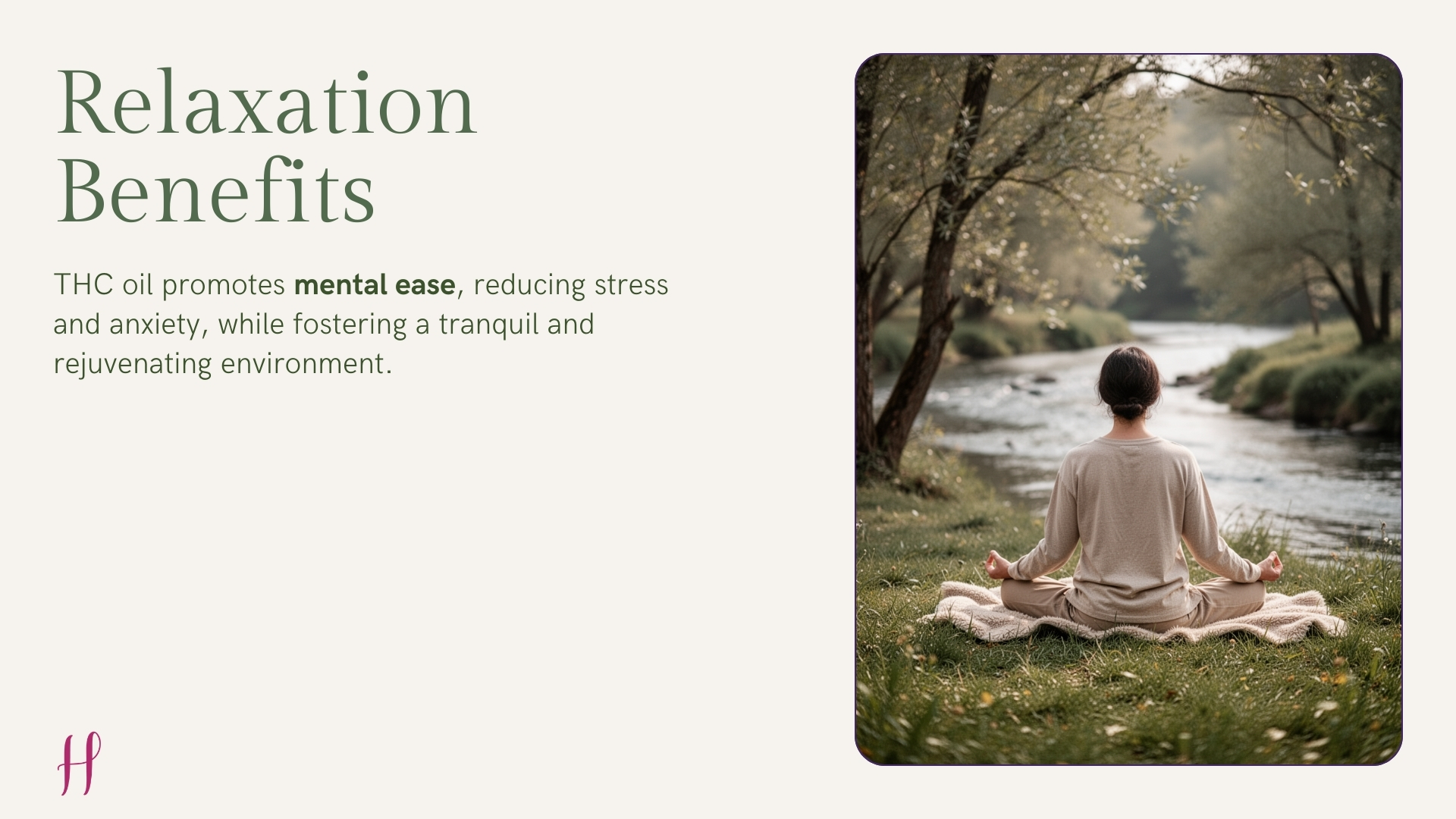 A woman with hands on her face, symbolizing emotional resilience supported by THC oil for mental strength.